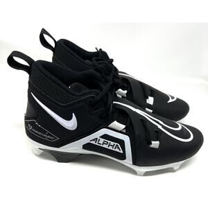 Nike Alpha Menace Pro 3 Mid Football Cleats Mens Size 10 CT6649-001 Black